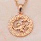 12 Constellation Round Scorpio design glittering Necklace gold tone Fashion Jewelry Necklace & Pendants LN453