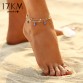 17KM 2 Style Turkish Eyes Beads Anklets For Women 2017 Sandals Pulseras Tobilleras Mujer Pendant Anklet Bracelet Foot Jewelry