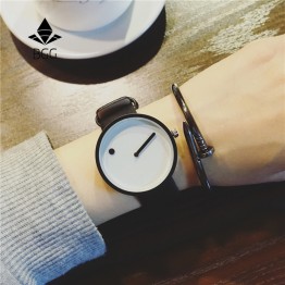 2017 Minimalist style creative wristwatches BGG black & white new design Dot and Line simple stylish quartz fashion watches gift