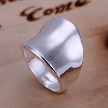 925 jewelry silver plated  Ring Fine Fashion Thumb Ring Women&amp;Men Gift Silver Jewelry Finger Rings SMTR052