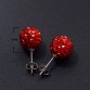 Ann & Snow 925 Sterling Silver Stud Earrings Crystals Ball Beads Fine Jewelry For Women Cute Style AAA CZ Stone 2018 New Design