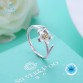 Ann & Snow Real 925 Sterling Silver Natural Creative Handmade Designer Fine Jewelry Adjustable Rings for Women Bijoux