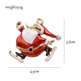CINDY XIANG New 2017 Enamel Santa Claus Brooches Women and Kids Gift Cute Winter Accessories Fashion Jewelry Broches Christmas