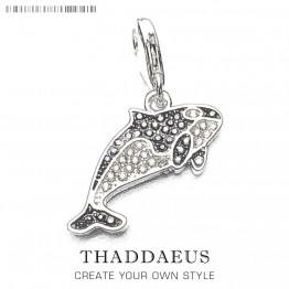 Charm Pendant Orca Whale,2017 Brand New Thomas Style Jewelry For Women Trendy Gift In 925 Sterling Silver Fit Bracelet