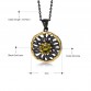 DreamCarnival1989 Neo-Gothic Pendant Necklace for Women Black Gun Color Olivine CZ Costumes Jewels Hollow Collana Collier WP6484