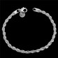 Elegant Shiny 925 Jewelry Silver Plated Jewelry Bracelet Fine Fashion Bracelets & Bangles Top Quality Wholesale and Retail