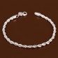 Elegant Shiny 925 Jewelry Silver Plated Jewelry Bracelet Fine Fashion Bracelets & Bangles Top Quality Wholesale and Retail