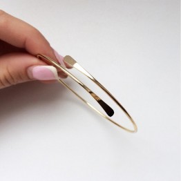 Fashion accessories jewelry New easy geometry cuff bangle gift for women girl wholesale