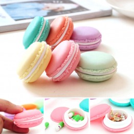 Free Shiiping 5 pcs/Lot Cute candy color Macaron storage box jewelry Packaging Display pill case organizer home decoration gift