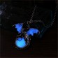 Game of Throne Dragon Punk Luminous Dragon Pendants & Necklaces Glow in the Dark Amulet Sweater Chain Gift Ancient Fashion 2017
