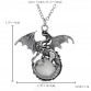 Game of Throne Dragon Punk Luminous Dragon Pendants & Necklaces Glow in the Dark Amulet Sweater Chain Gift Ancient Fashion 2017