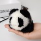 Genuine Fashion Soft Real Mink Fur Key Chain Keychain Panda Ring Gift Bag Pendant Car Accessories Key Chains Stuffed Toy