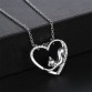 Hot Fashion Valentine's Day Gift Silver Hollow Kitty Love Cat Pendant Necklace Korean Version Of The Retro Jewelry Wholesale