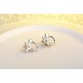 JEXXI New Snow Flower Design Clip Earrings 925 Sterling Silver for Women Ear Clip no Pierced Clips Earrings Fashion Jewelry