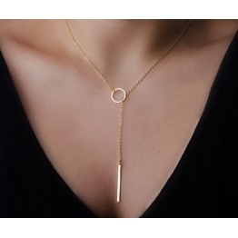 Jewelry Lowest price !!! New bar Pendants Necklace for women best gift simple gold and silver choker necklace drop shipping