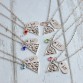 Miss Zoe 6pcs/set BFF Pizza Pendant Necklaces Friendship Necklace Best Friends Forever Colorful Rhinestone Gift For Friend