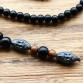 New Design Black Men's Hematite Carving Bead Necklace Fashion Jewelry