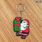 New Hot PVC Santa Claus/Tree/Socks/Snowman Keychains Christmas Gifts Keyrings Cute Christmas Tree Charm Key Chian Jewelry