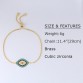 New Simple Designer Turkish Gold Evil Eye Bracelet Pave CZ Blue Eye Gold Bracelets for Women Dubai Gold Jewelry brtk53