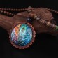 New design fashion peacock feather ethnic necklace,Nepal jewelry handmade sandalwood long sweater vintage jewelry necklace,