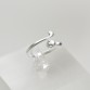 Original design 100% S925 silver ring 1.48g cat animal accessories women fit size 5 6 7 8 9 simple kids jewelry jewelery Rings