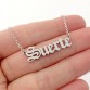 Personalized Gold Chain Gargantilha Old English Name Necklaces Maxi Colar For Women Bridesmaid Gift Best Friend Custom Jewelry