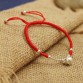 Real 925 Sterling Silver Bell Bracelet   Amulet  Handmade   Lucky Red Rope Bangle Jewelry