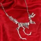 Sexy Long Necklace Gothic Tyrannosaurus Rex Skeleton Dinosaur Pendant Charm Necklace Dragon Bone Alloy Collares Silver Jewelry 