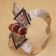 Vintage Silver Arrow Stones Zuni Navajo Bracelets For Women Big Wide Bangles Pulseiras Cuff Native American Indian Men Jewelry