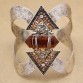 Vintage Silver Arrow Stones Zuni Navajo Bracelets For Women Big Wide Bangles Pulseiras Cuff Native American Indian Men Jewelry