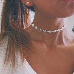 Vintage Silver Choker Necklace Jewelry Gift Punk Star Design Necklaces For Women Party Chocker Jewelry Gift #230615