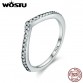 WOSTU Hot Sale 925 Sterling Silver 9 Styles Stackable Party Finger Ring For Women Original Fine Jewelry Gift FB7151