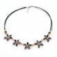 Women Luxury Statement Choker Necklace Created Gem Flowers Design Rhinestones Maxi Big Necklaces & Pendants 2016 Fashion Jewelry