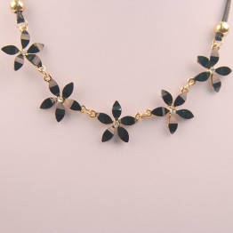 Women Luxury Statement Choker Necklace Created Gem Flowers Design Rhinestones Maxi Big Necklaces & Pendants 2016 Fashion Jewelry