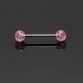 wholesale tongue piercing 9pcs/lot surgical stainless steel tongue rings barbell jewelry piercing langue glitter design