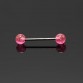 wholesale tongue piercing 9pcs/lot surgical stainless steel tongue rings barbell jewelry piercing langue glitter design
